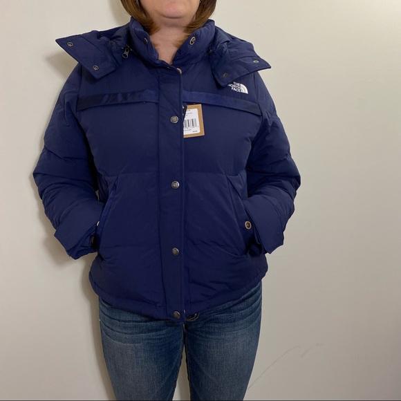 The North Face Women’s Forester Down Jacket Winter Coat TNF Navy Sz M L - Picture 12 of 12